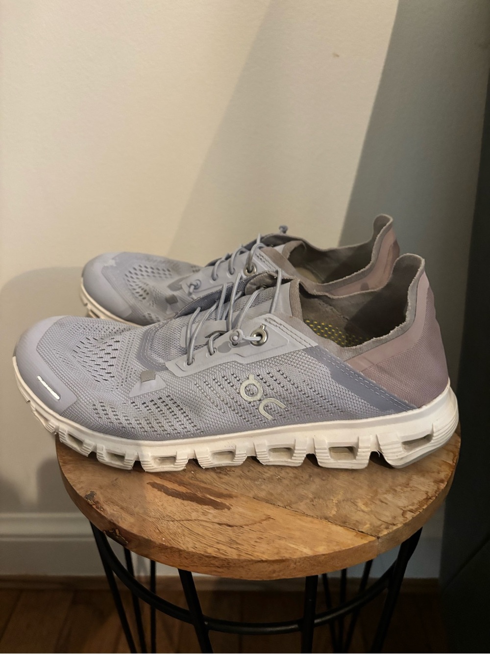 On Running Women’s Light Gray and White Sneakers with GORE-TEX